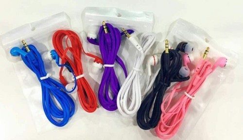 Abs Plastic Wired Mobile Phone Handsfree Earphones