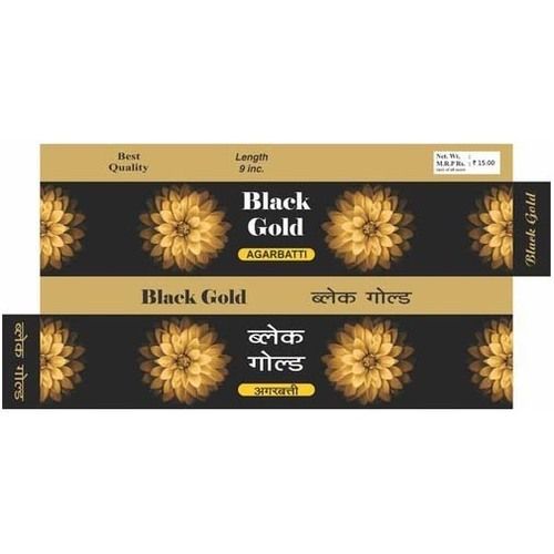 Black Gold Agarbatti Packaging Box