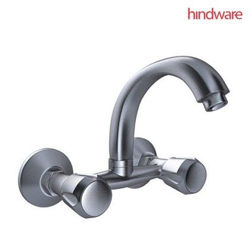 Contessa Plus Wall Mounted Sink Mixer With Swivel Casted Spout Size: 25.4 X 16 X 14 Cm