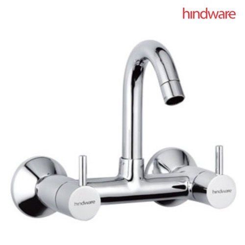 Flora Wall Mounted Sink Mixer with Swivel Spout