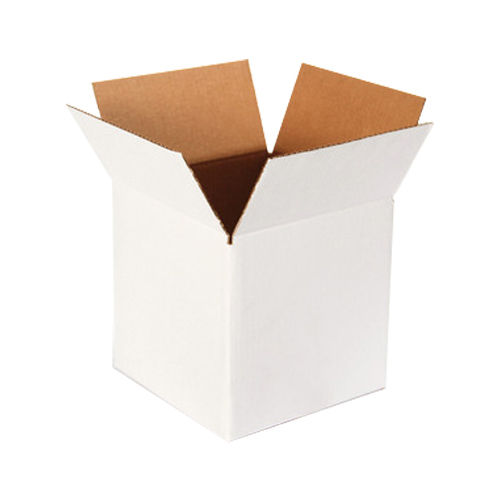  सादा सफेद नालीदार बॉक्स 