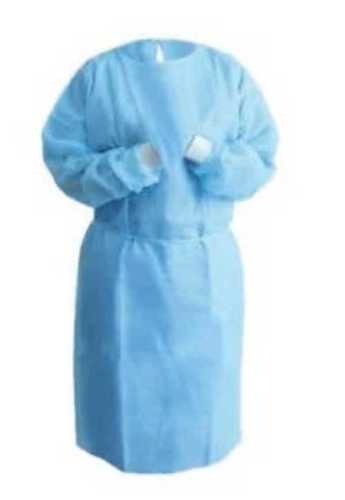 Blue Surgical Gown With Impeccable Finish