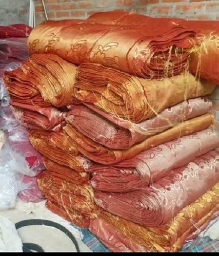 Maroon Jacquard Mattress Fabric