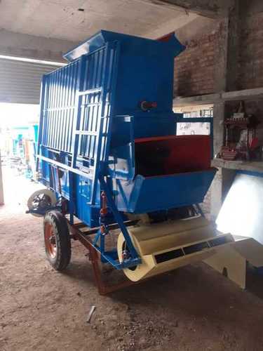 Blue Mild Steel Wheat Thresher