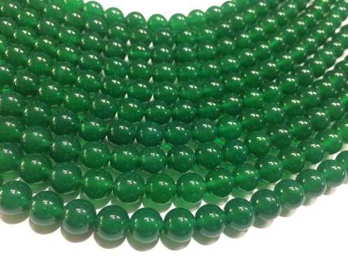 Polished Green Jade Beads