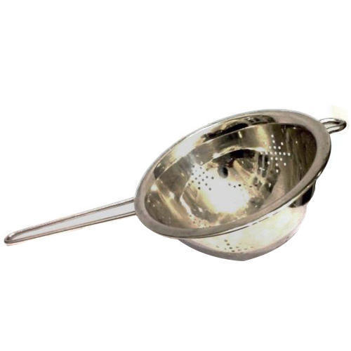 Silver Stainless Steel Soup Strainer