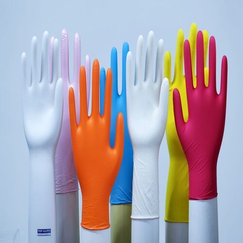 White Latex Nitrile Disposable Gloves