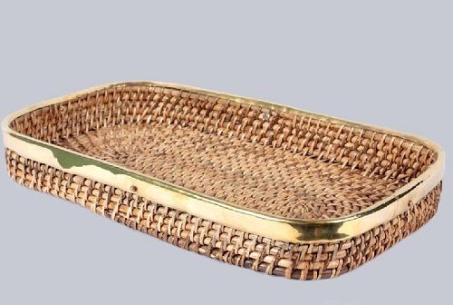 Rectangular Cane Fruit Baskets