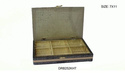 Rexine(NRI) (Square Flower) Dry-Fruit Box