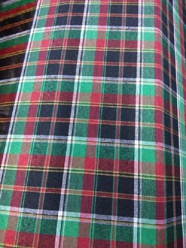 Multi Color Polly Cotton Check Mattress Fabric