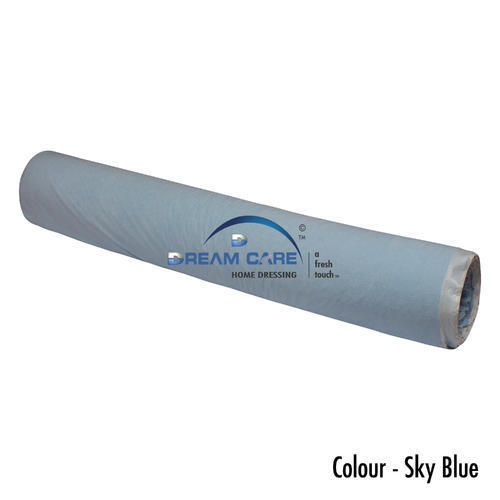 Quick Dry Sky Blue Color Laminated Terry Fabric Waterproof Roll