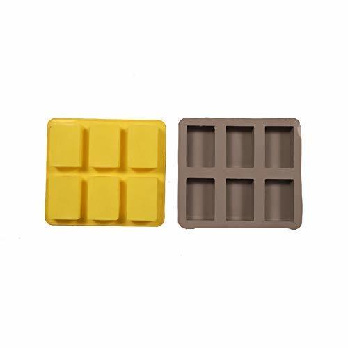 Rubber 6 Cavity Rectangle Size Soap Mould