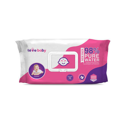 98% Pure Water Baby Wipes for Sensitive Skin