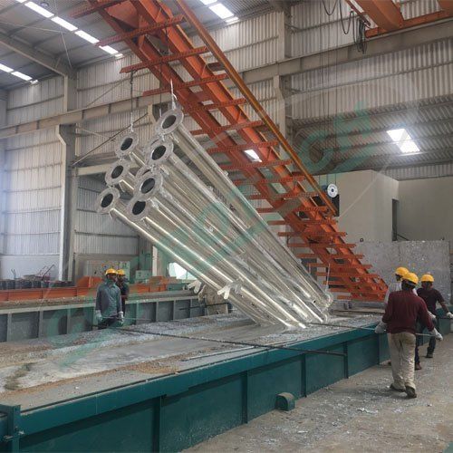 Industrial Corrotech Poles Galvanizing Plant