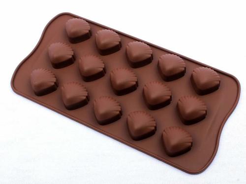 Silicon 15 Cavity Sea Shell Brown Chocolate Mould