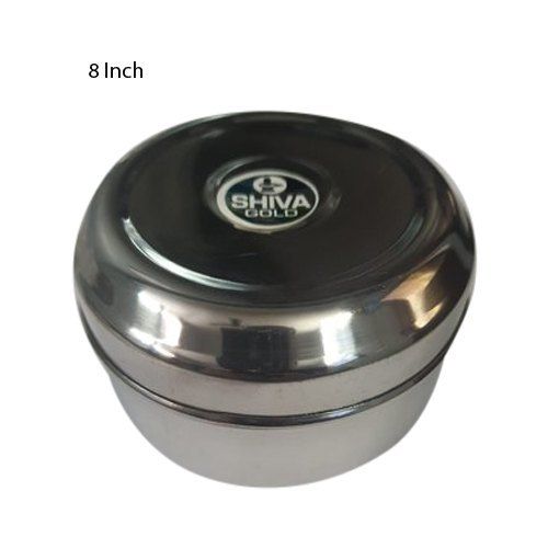 Stainless Steel Dollar Shaped Puri Container (8 Inch)