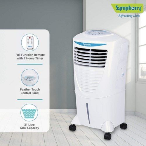 Symphony 31 Liter Portable Smart Desert Air Cooler Energy Efficiency Rating: A  A  A  A