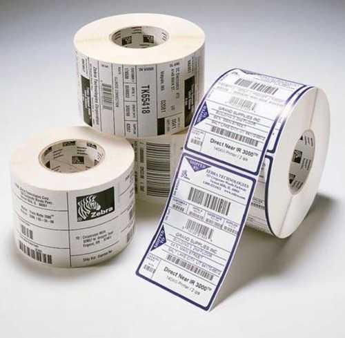 White Color Barcode Labels