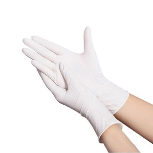 Disposable White Nitrile Gloves