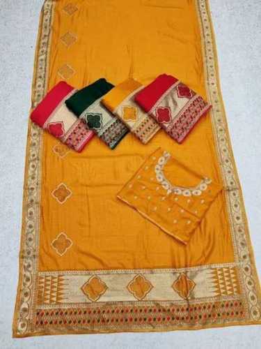 Ladies Silk Embroidered Saree