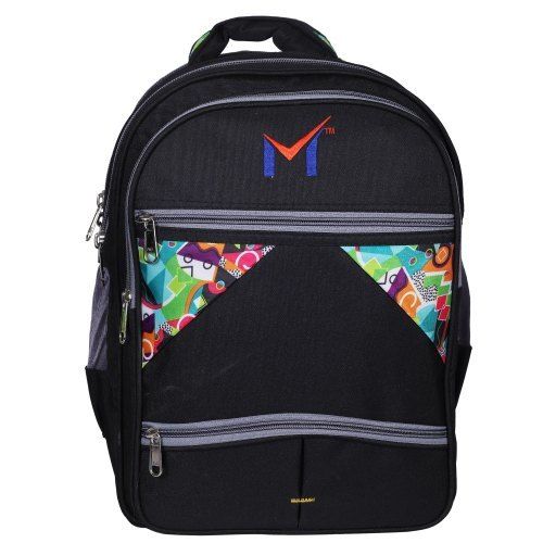 Mulicolor Printed Polyester School Backpack