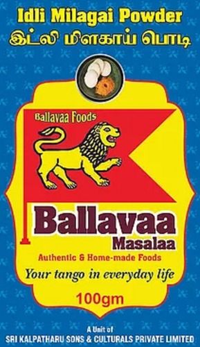 Ballavaa Ready To Mix Organic Idli Podi Powder Grade: Food