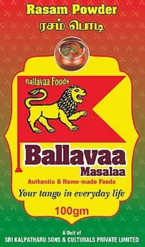 Organic Ballavaa Rasam Powder - Color: Natural