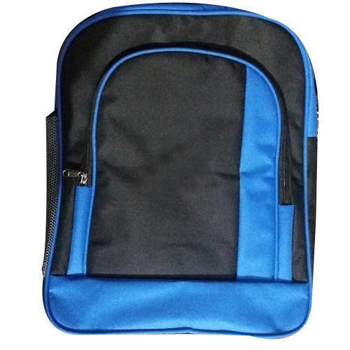 Black And Blue Nylon School Bags