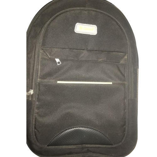 Moisture Proof Black Nylon Laptop Backpack