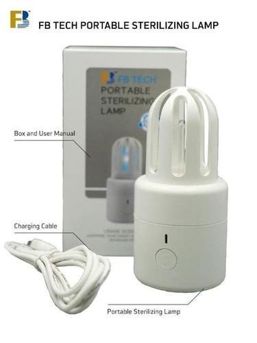 Tech Portable Sterilizing Lamp - Quartz Glass, 2.5 Watt Power | Fully Automatic Ultrasonic Sterilization Equipment, 1 Year Warranty