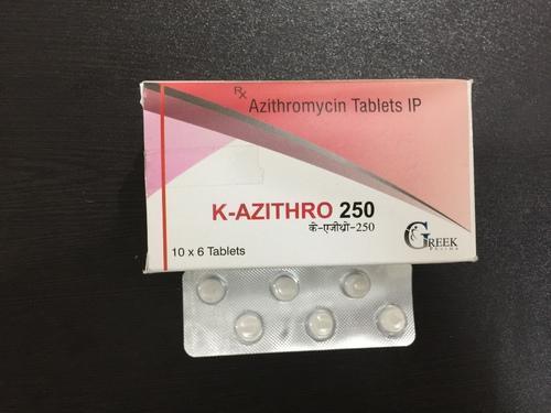 के-एज़िथ्रो 250 एज़िथ्रोमाइसिन 250 मिलीग्राम टैबलेट आईपी