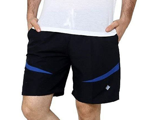 Black Color Mens Polyester Shorts Age Group: Adult