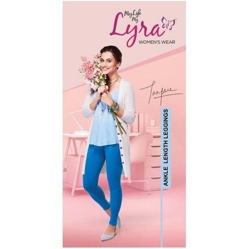 Blue Lyra Ankle Length Legging at Best Price in Pardi