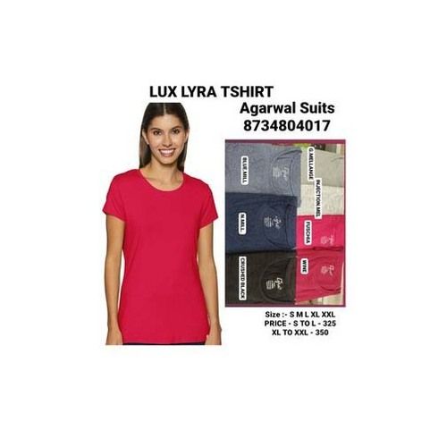 Lyra Rounk Neck T Shirt Age Group: Adult