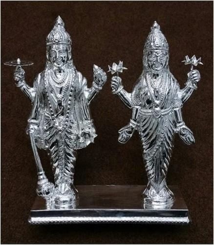 925 Sterling Silver Laxmi Narayan Idol