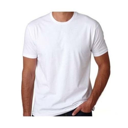  पुरुषों की सादा सफेद टी शर्ट