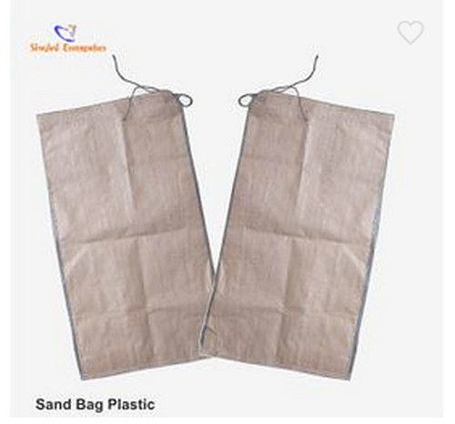 Khaki Rectangle Shape Scratch Proof Hdpe Sand Bag