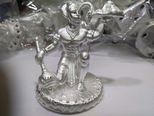 Light Weight 999 Silver Bajrang Bali Hanuman Statue Idol