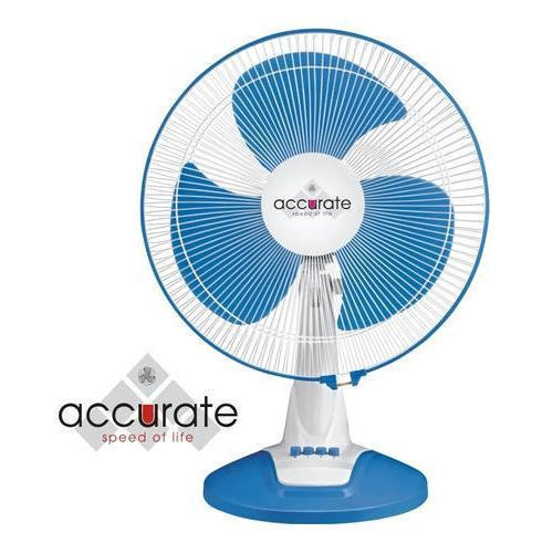 Blue And White Portable Electric Table Fan