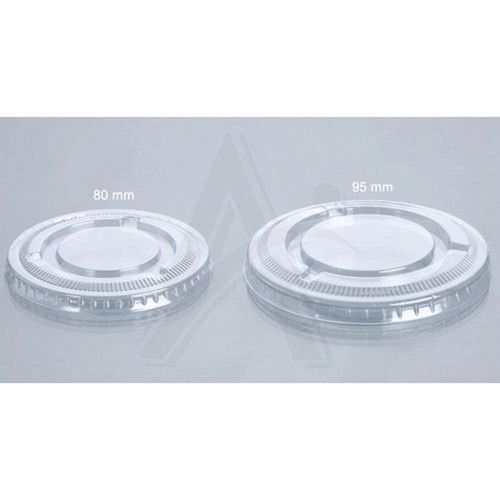 Straw Cut Flat Transparent Disposable Container Lid