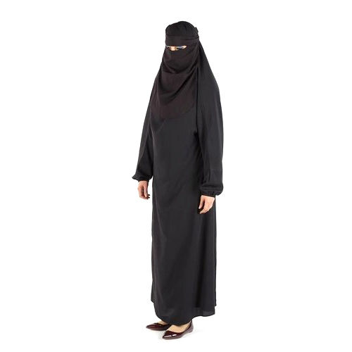 Breathable Black Cotton Burkha