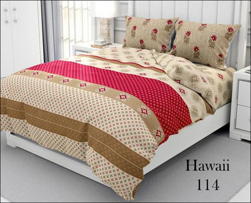 Green Designer King Size Printed Bedsheets