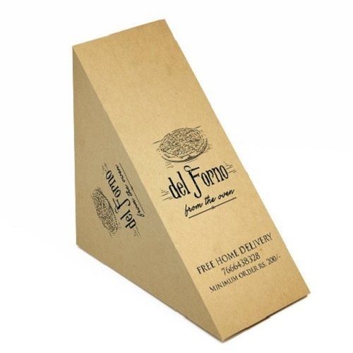 Triangular Sandwich Packaging Paper Box Size: As Per Demand