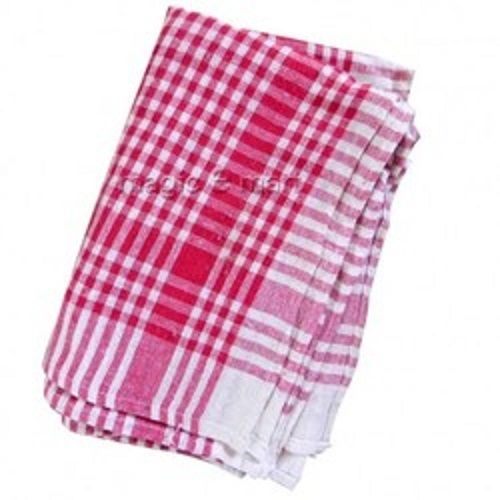 White And Red Check Design Cleaning Cloth