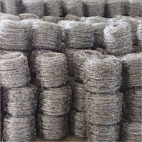 Galvanized Iron Barbed Wire - 11-14 Gauge, Silver Color, Bundled Packing, Durable GI Material