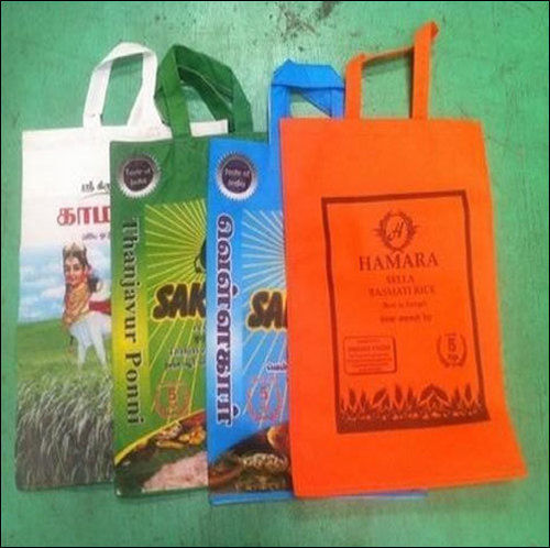 Ractangular Printed Non Woven Rice Bags