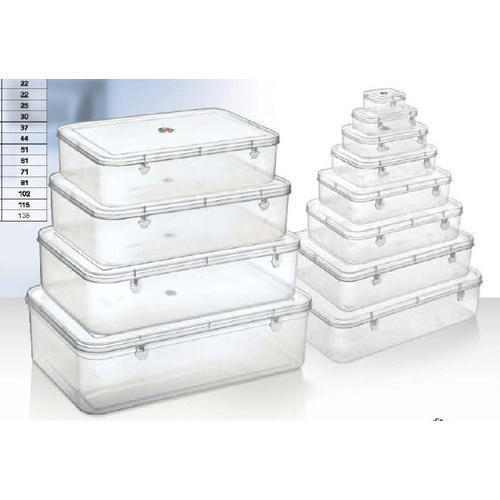 Colourless Transparent Plastic Packaging Container