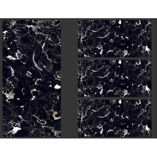 Antibacterial Eternity Black Marble Floor Tiles