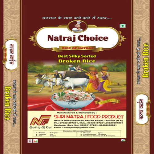 White Healthy And Natural Natraj Choice Sorted Broken Rice