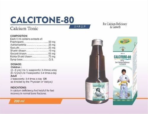 Calcitone-80 Calcium Tonic (Pack of 1 x 2 Bottles)